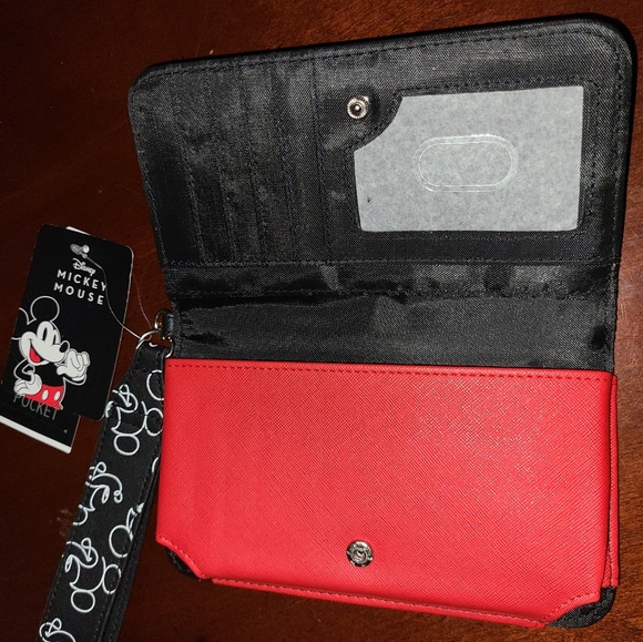 DISNEY MICKEY MOUSE ZIP AROUND ID COMPARTMENTS WALLET - Picture 12 of 14